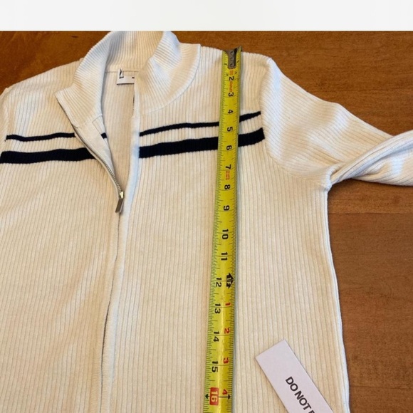 Princess Polly White and Black Striped Crop Top - Picture 6 of 9